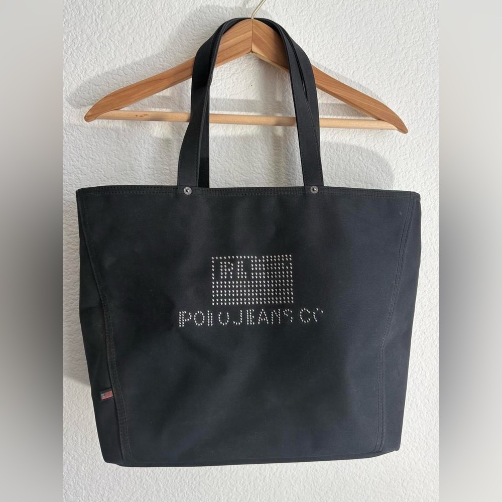 Y2K Black Polo Jeans Co. shoulder/tote bag